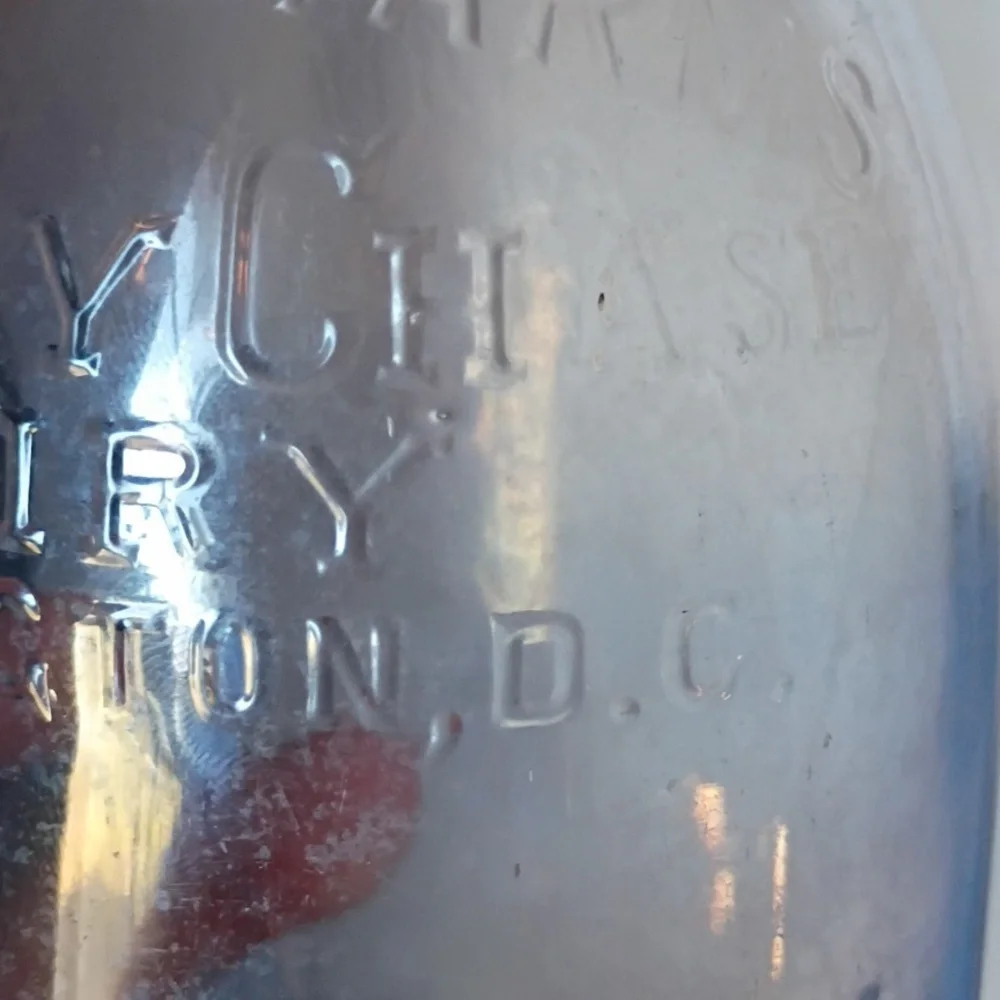 Clear Glass Bottle Vase - Vintage Style Milk Bottle.